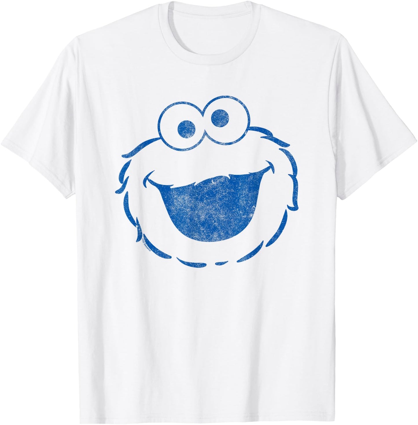 Sesame Street Cookie Monster Mono Halloween Costume T-Shirt - T-Shirt | White