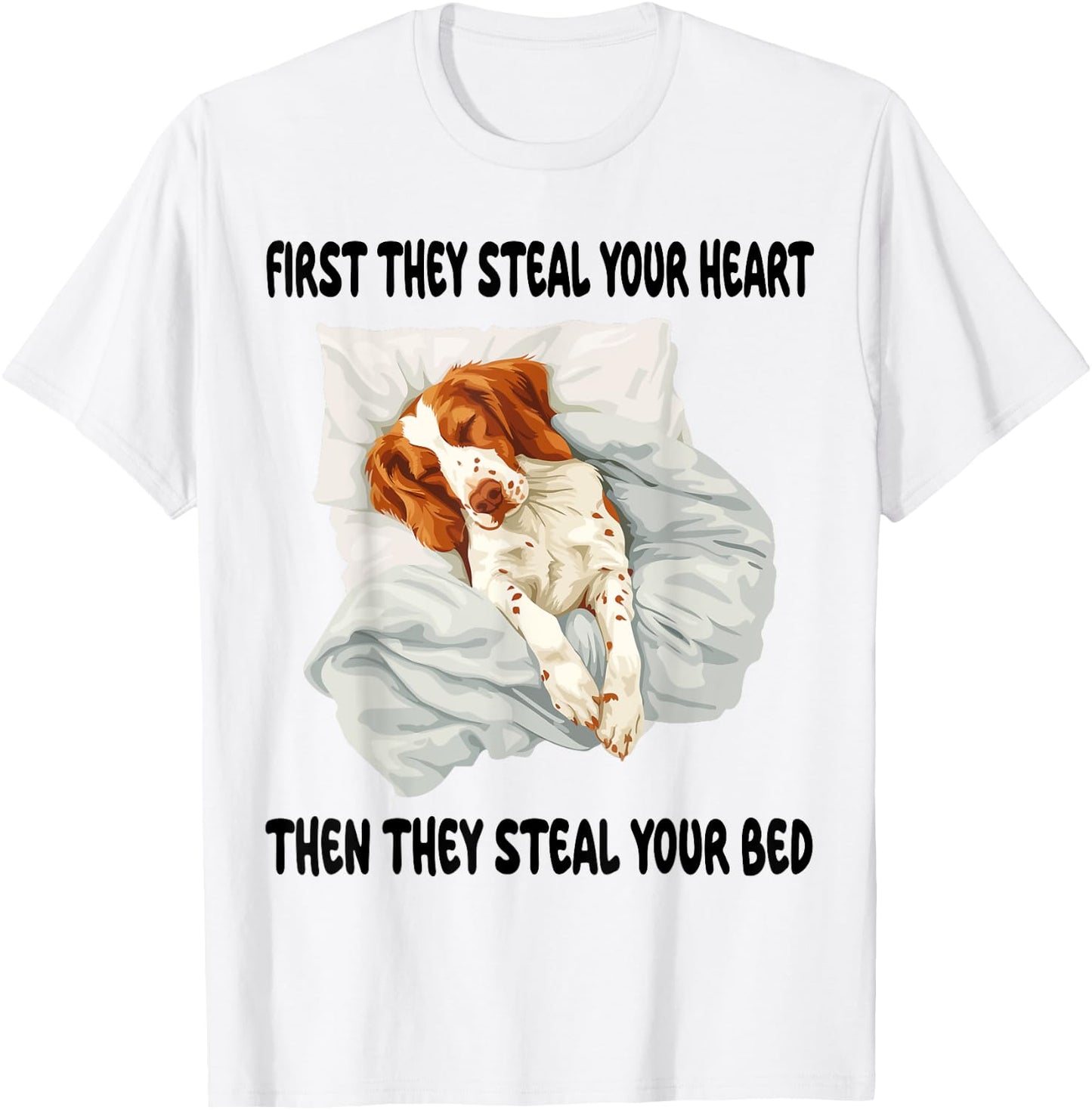 English Setter Sleeping Pajamas Nightgown T-Shirt - T-Shirt | White