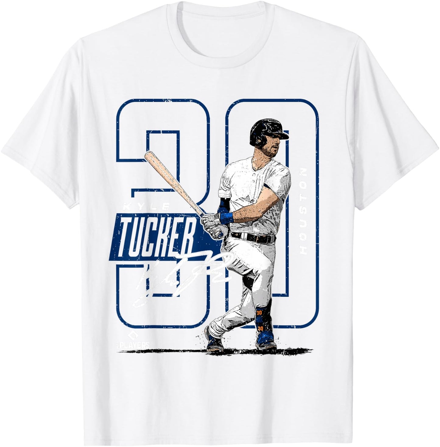 License Champs Kyle Tucker | Houston Baseball MLB Players | MLBTUC4001 T-Shirt - T-Shirt | White