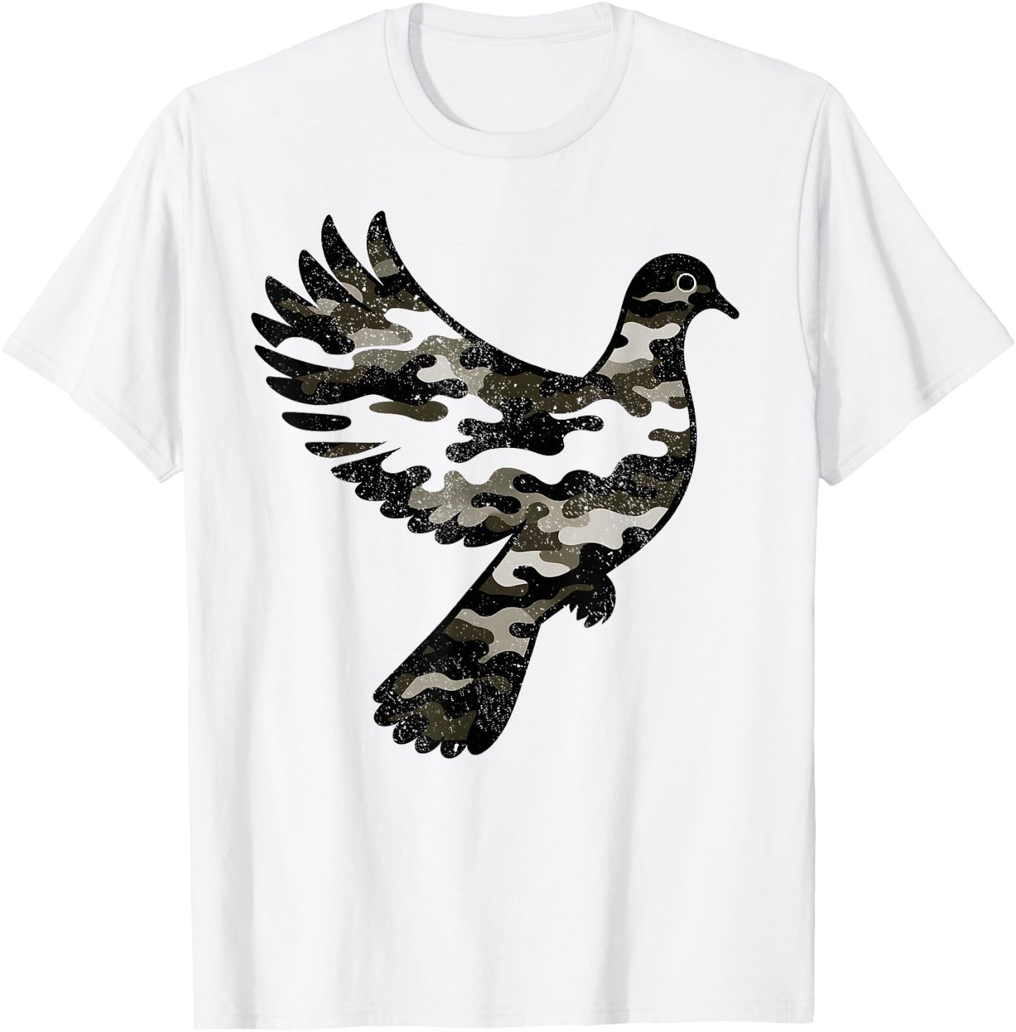 Dove Hunting Season Camouflage Dove Hunter T-Shirt - T-Shirt | White