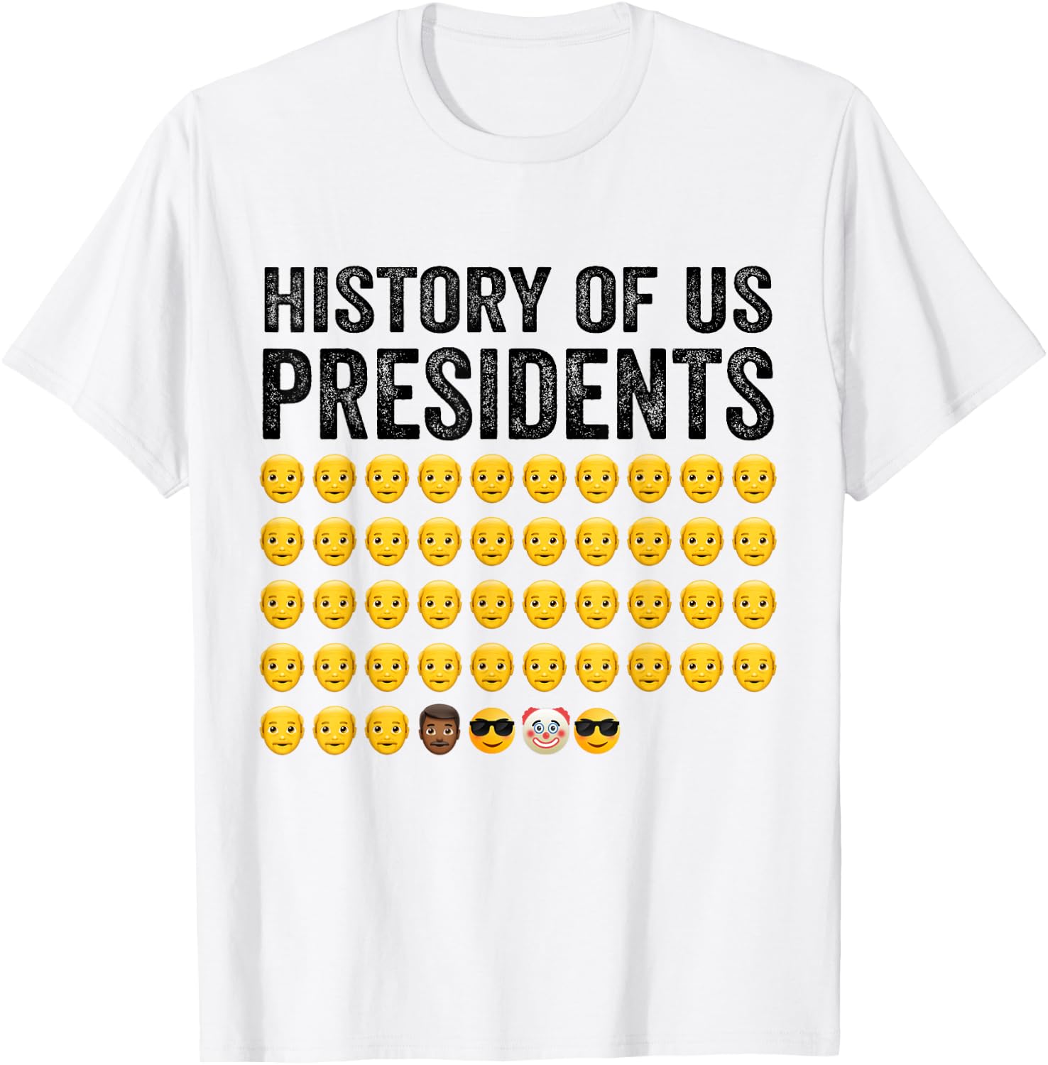 History of U.S presidents 47th Cool Trump -Adults Grey Small Classic Fit Short Sleeve Political Humor T-Shirt - T-Shirt | White