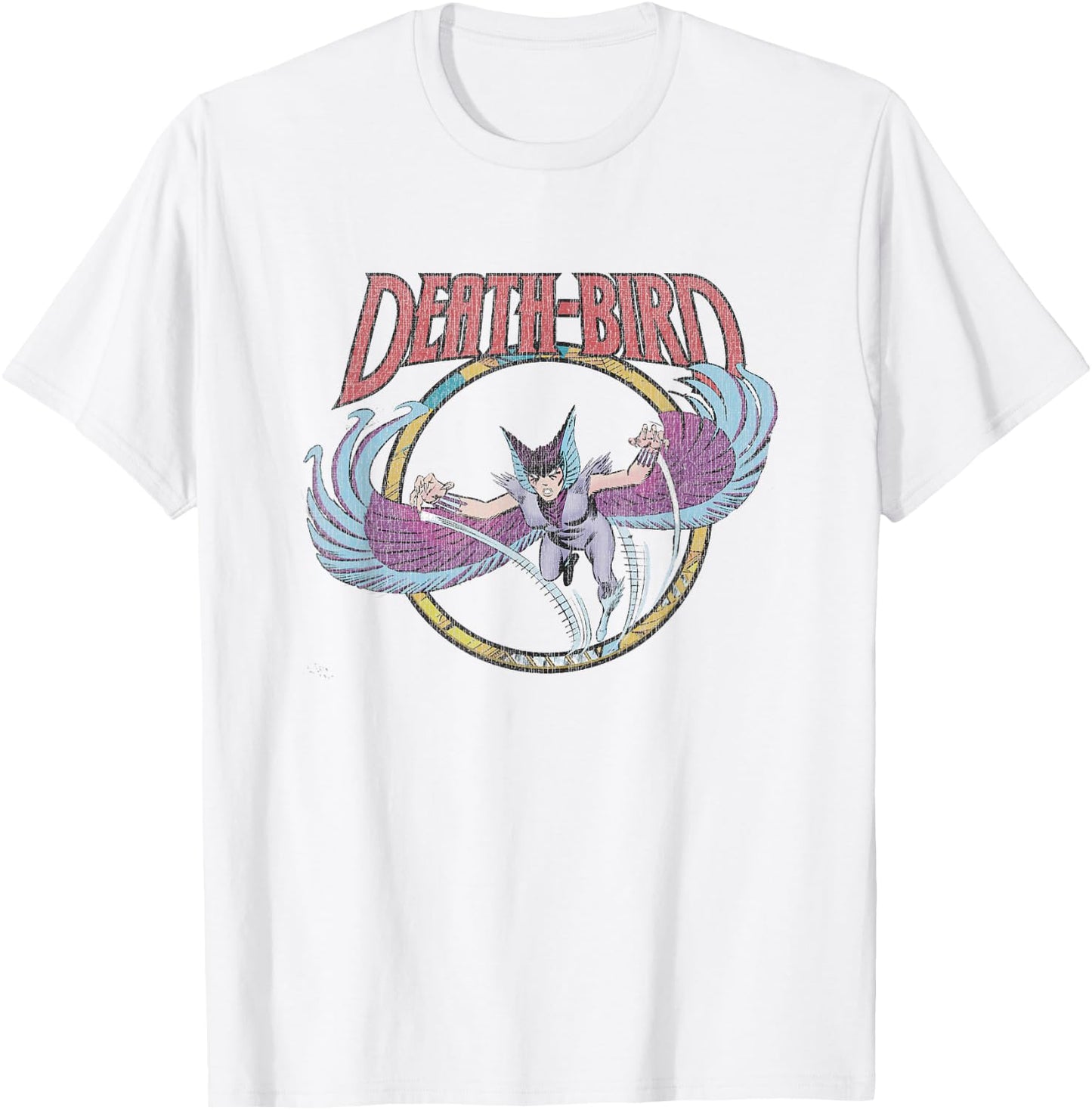 Marvel X-Men Death-Bird Retro Comic Book Portrait Vintage T-Shirt - T-Shirt | White
