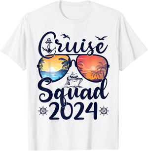 Cruise Squad 2024 Summer Vacation Matching Family Cruise T-Shirt - T-Shirt | White