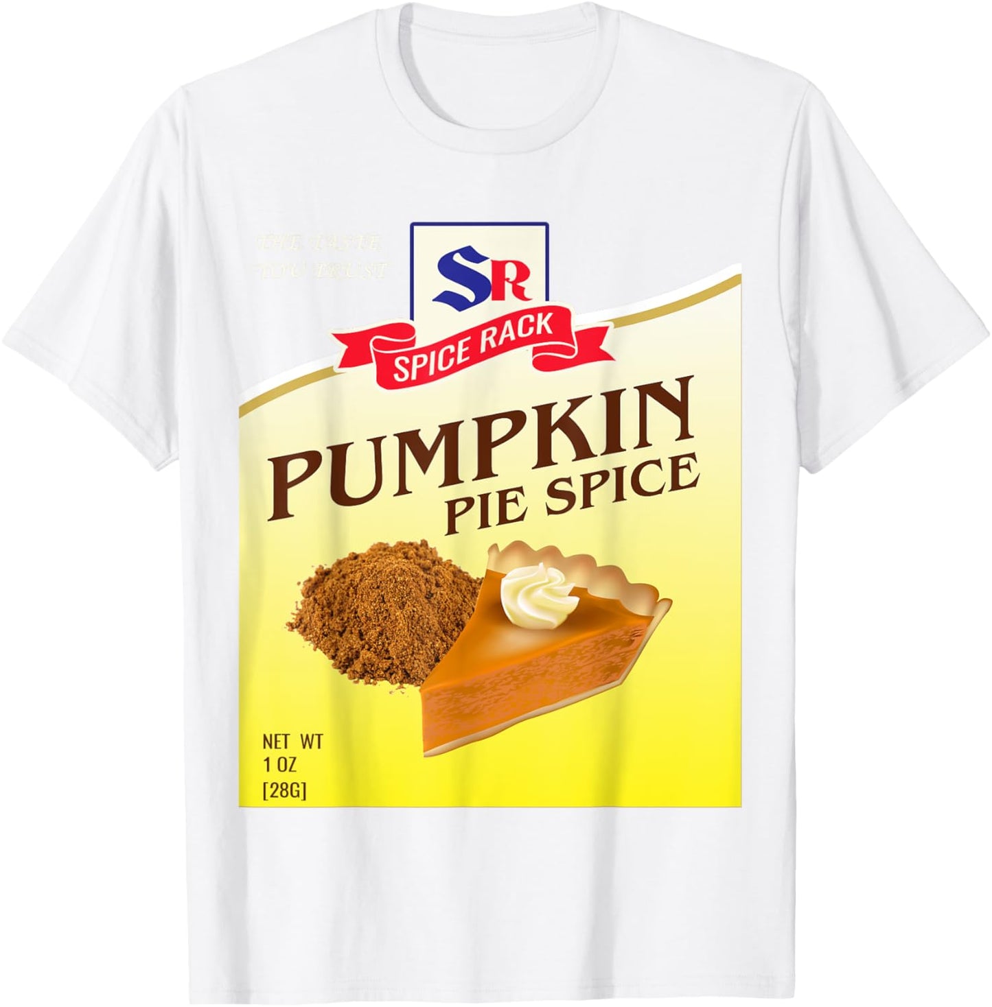 Pumpkin Pie Spice Halloween Costume Unique Fun Foodie T-Shirt - T-Shirt | White