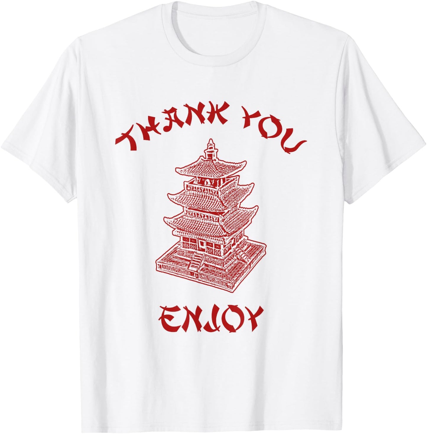 Chinese Takeout Food Thank You Box For Chef Asian Cuisine T-Shirt - T-Shirt | White