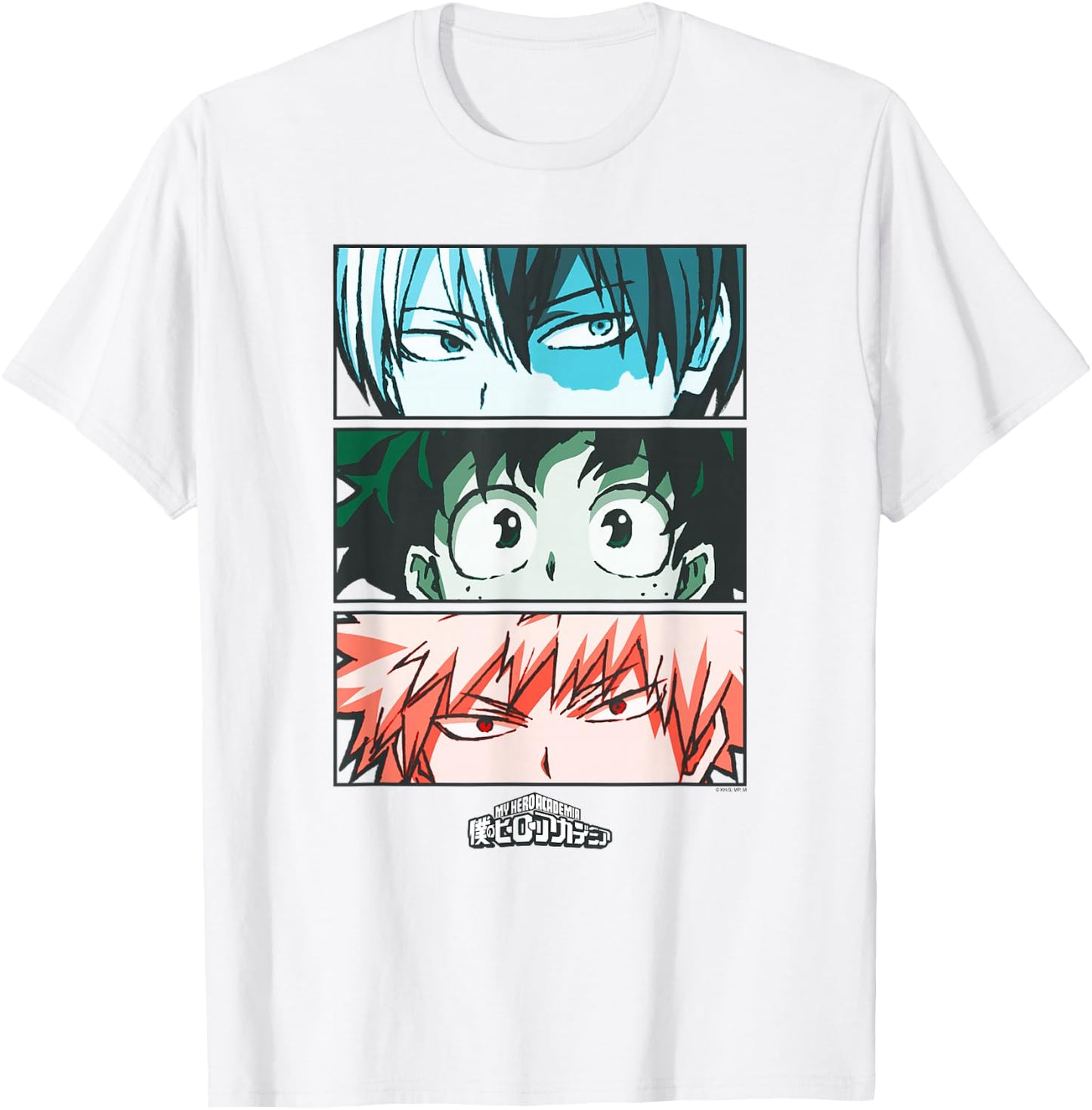 My Hero Academia Todoroki Deku Anime T-Shirt - T-Shirt | White