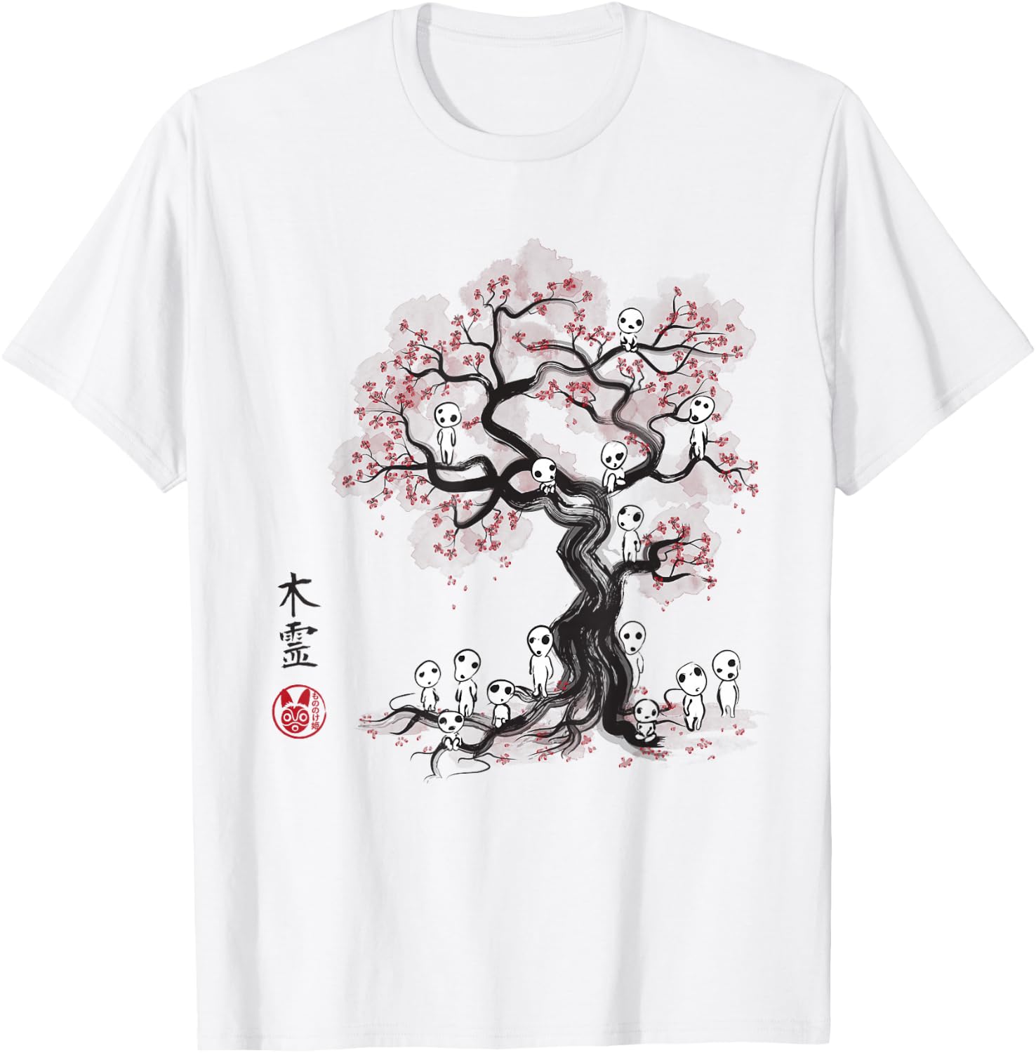 Forest Spirits Sumie T-Shirt - T-Shirt | White