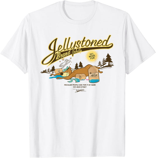 Yogi Bear Jellystoned Brand Jelly T-Shirt - T-Shirt | White