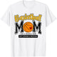 Basketball Mama Yellow Game Day Basket Mom Senior Team 2025 T-Shirt - T-Shirt | White