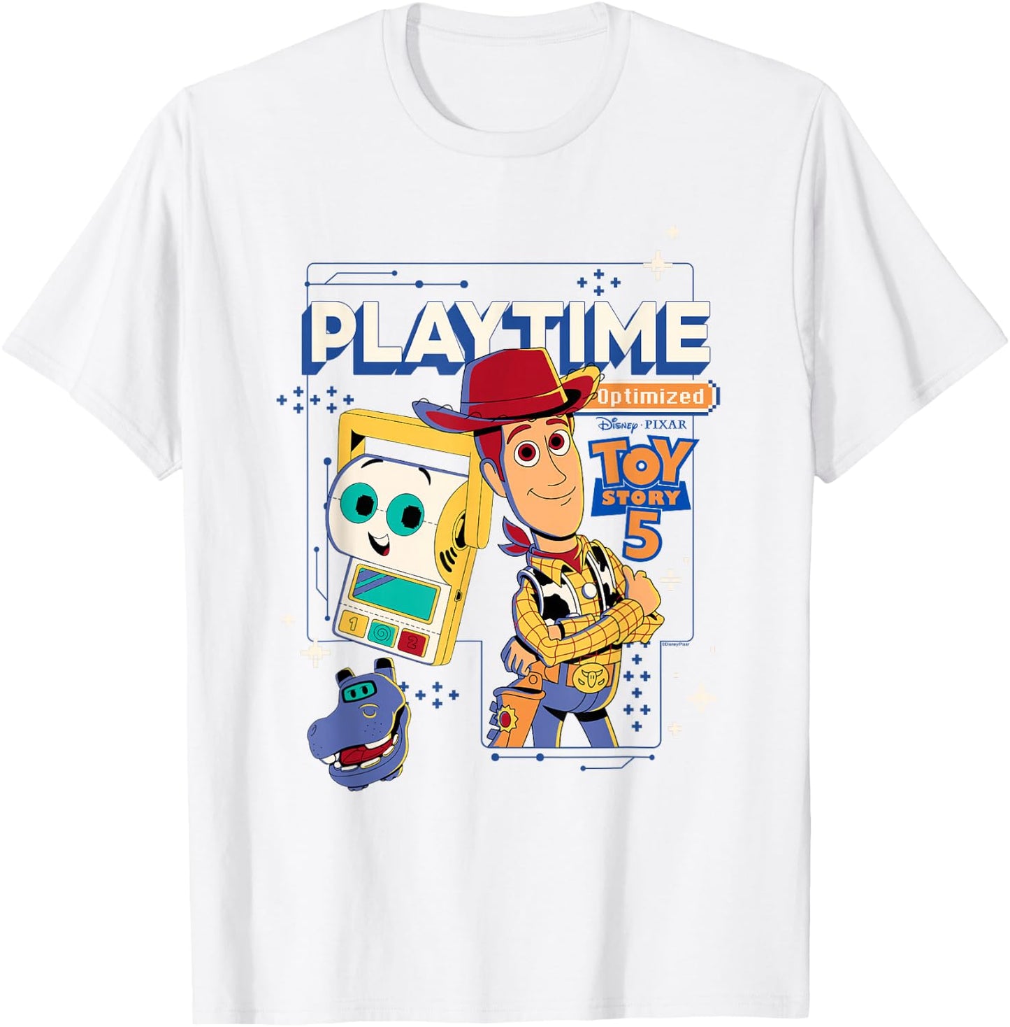 Disney Pixar Toy Story 5 Play Time Woody & Smarty Pants T-Shirt - T-Shirt | White