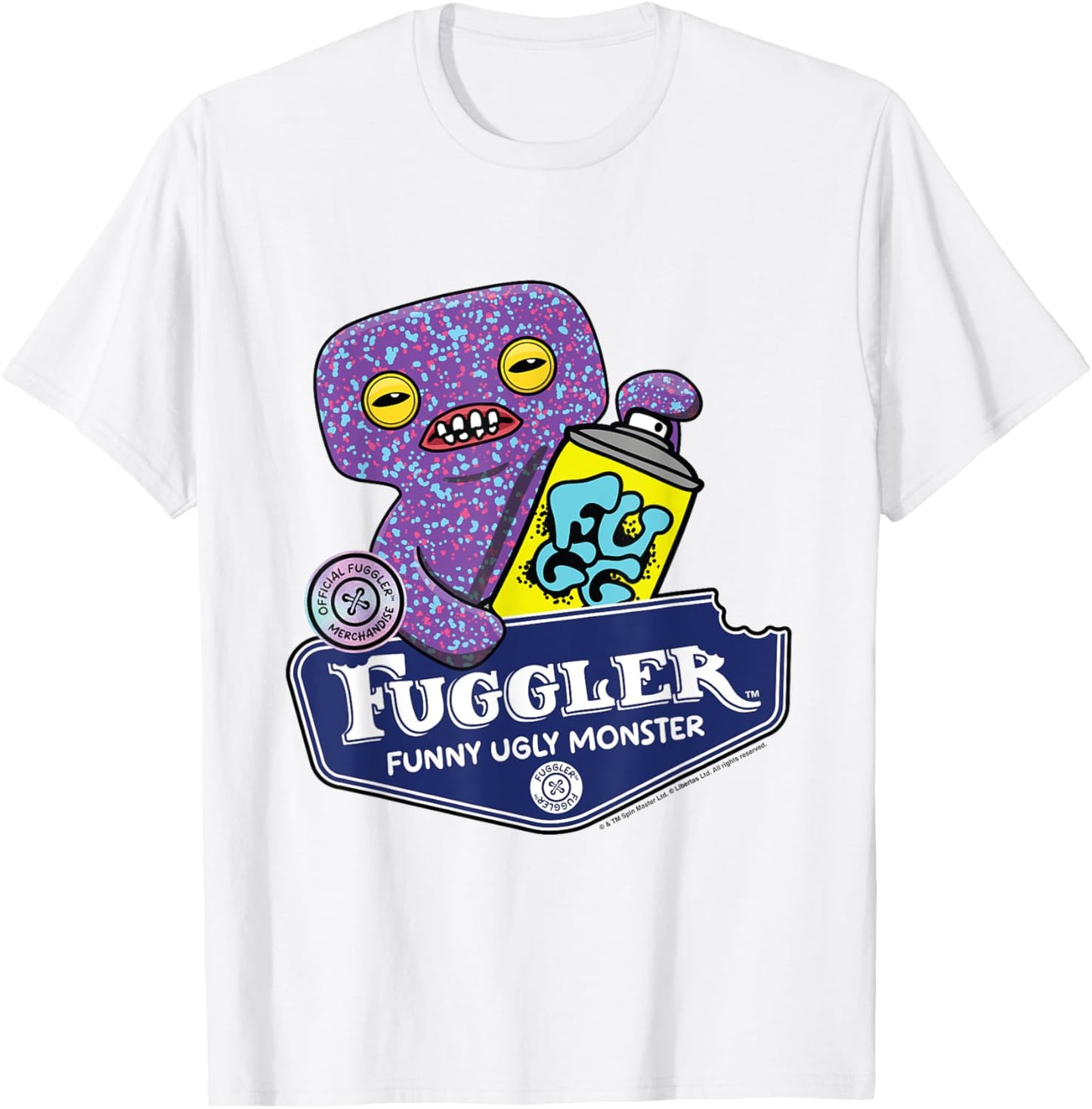 Fuggler Squidge Funny Ugly Monsters T-Shirt - T-Shirt | White