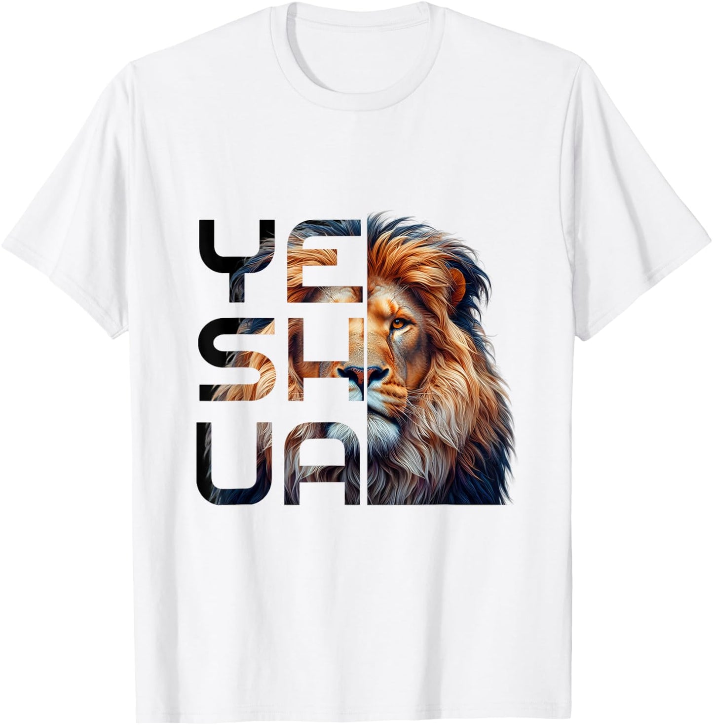 Christian Religious Jesus The Lion Of Judah Yeshua Bible T-Shirt - T-Shirt | White