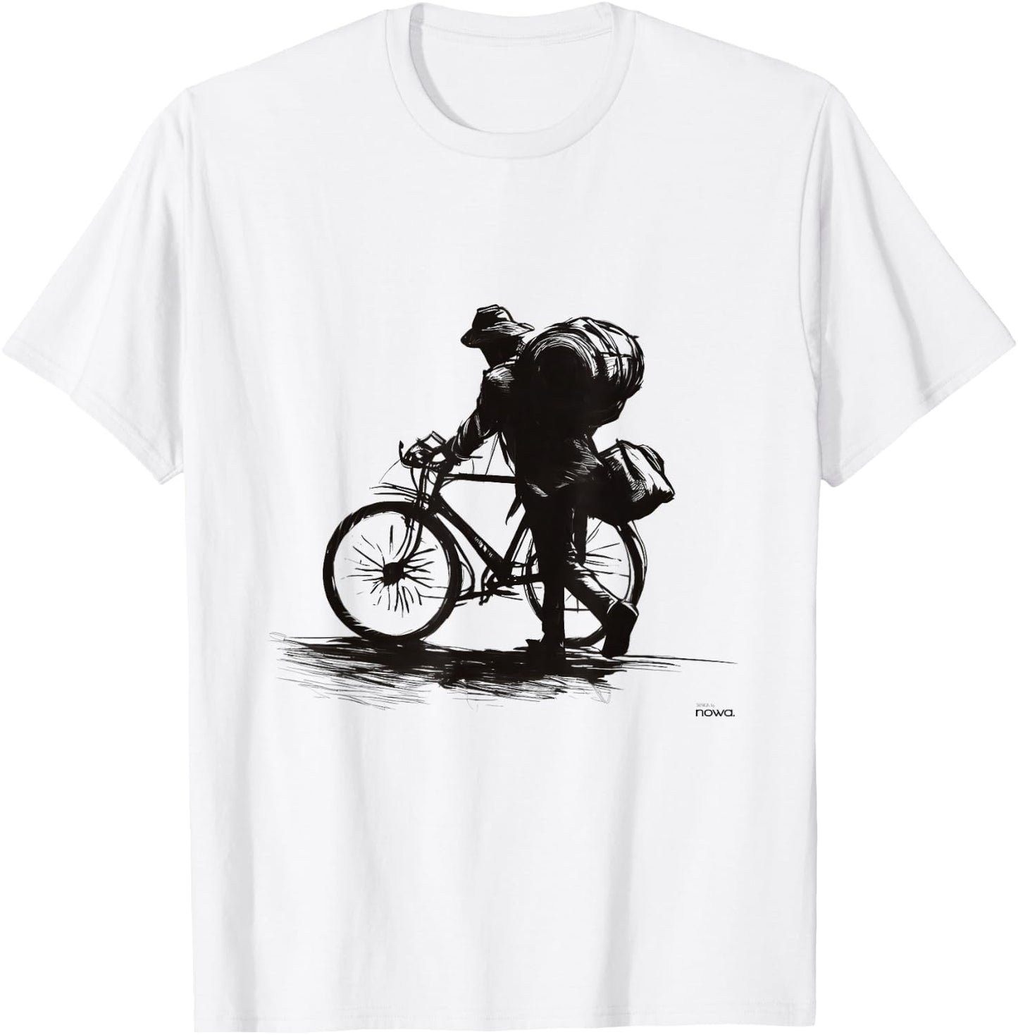 Bike Cycling Funny Gravel Bikepacking Backpack Travel Ii T-Shirt - T-Shirt | White