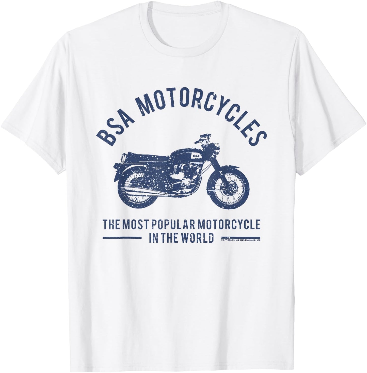 BSA Motorcycles Most Popular In The World T-Shirt - T-Shirt | White