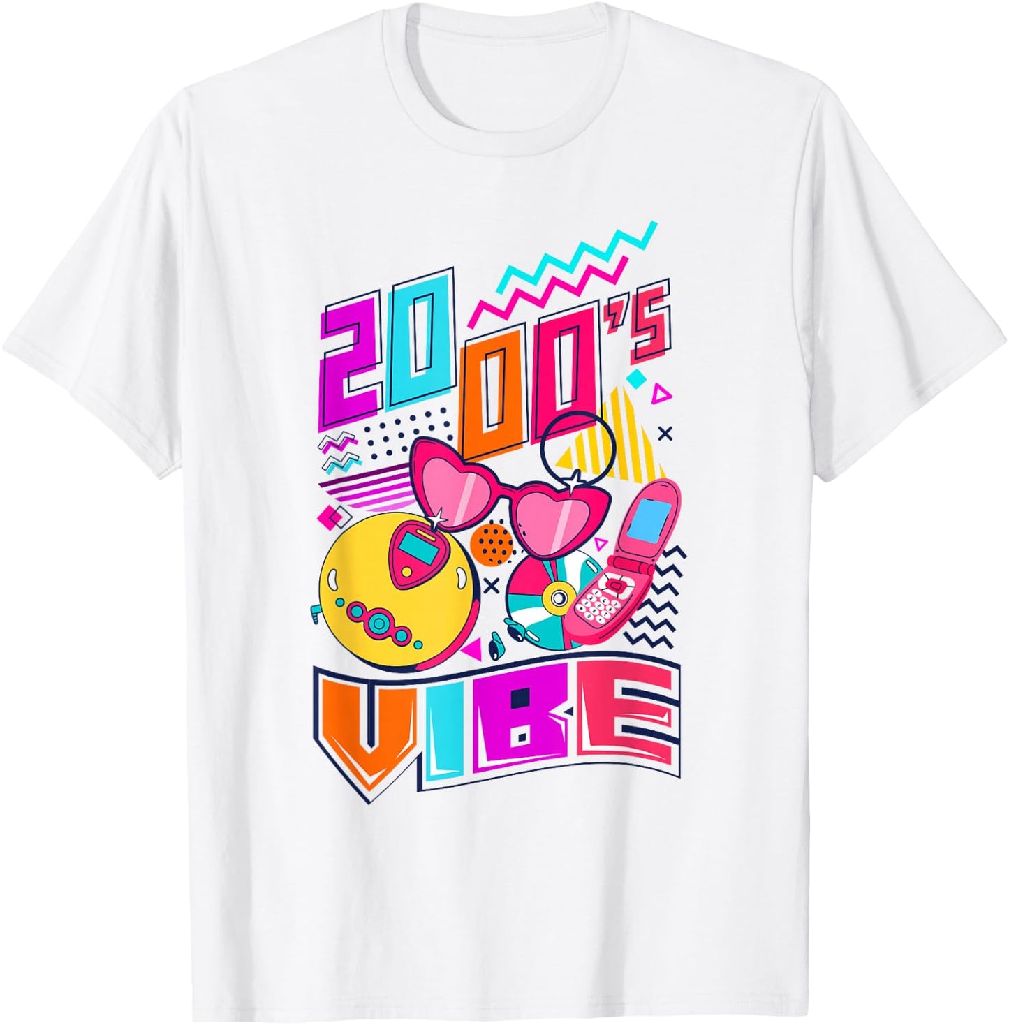 2000's Vibe 2000's Vintage Two-thousands Retro 00s T-Shirt - T-Shirt | White