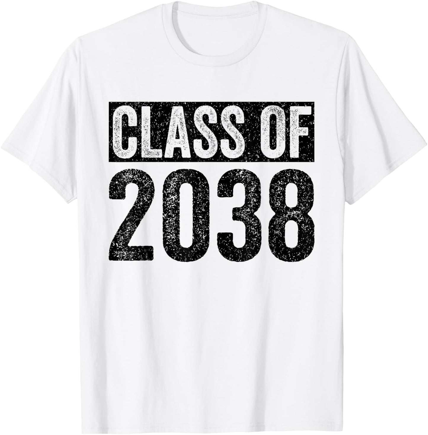 Class of 2038 Grow With Me Graduation First Day of School T-Shirt - T-Shirt | White