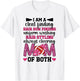 I'm A Mom Of Both Cheer And Football Mom T-Shirt - T-Shirt | White