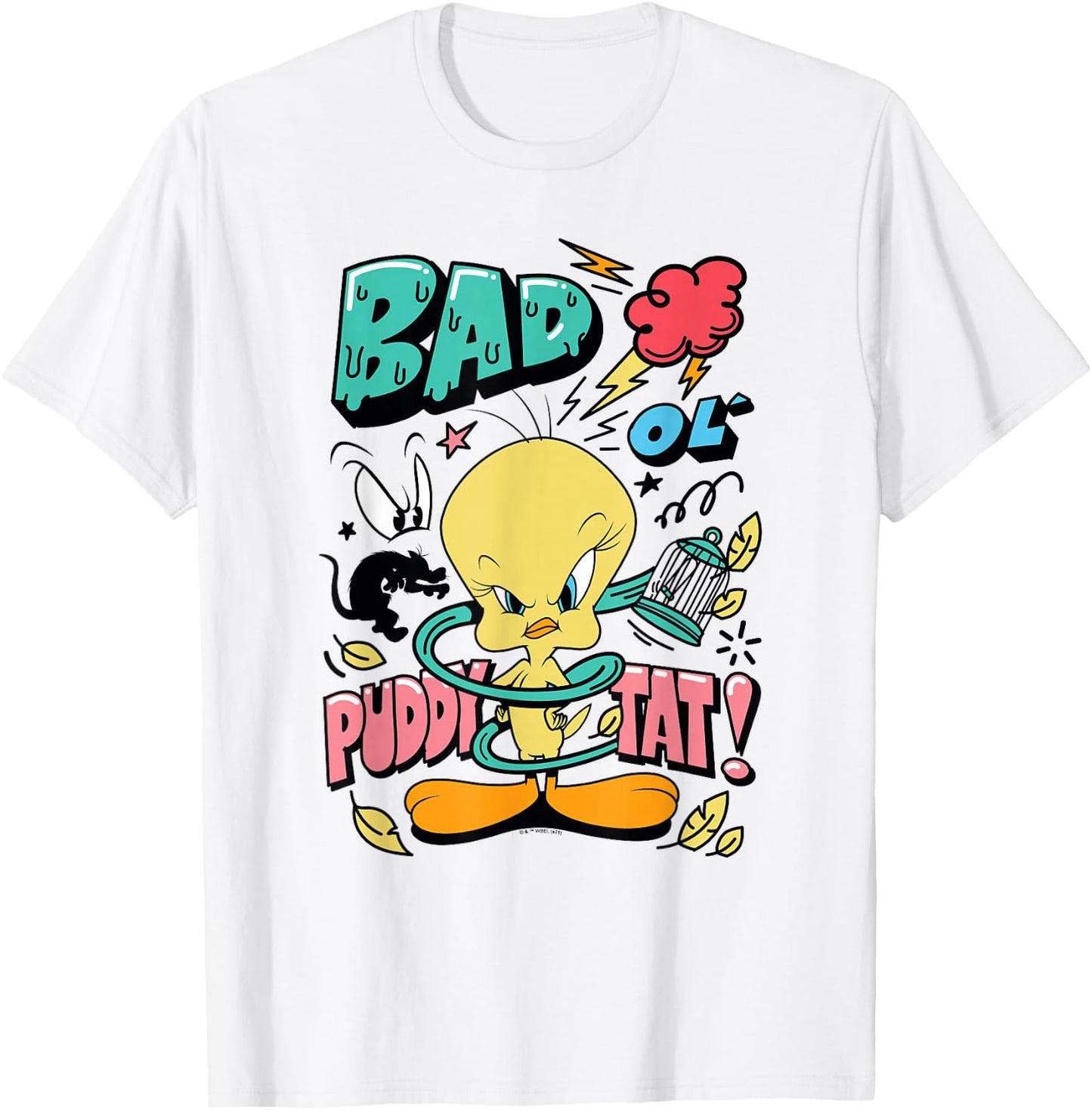 Looney Tunes Sassy Tweety T-Shirt - T-Shirt | White