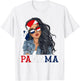 Panamanian Woman Products Flag Uniform Heritage Panama T-Shirt - T-Shirt | White