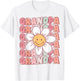 Groovy Grandpa Matching Family Birthday Party Daisy Flower T-Shirt - T-Shirt | White