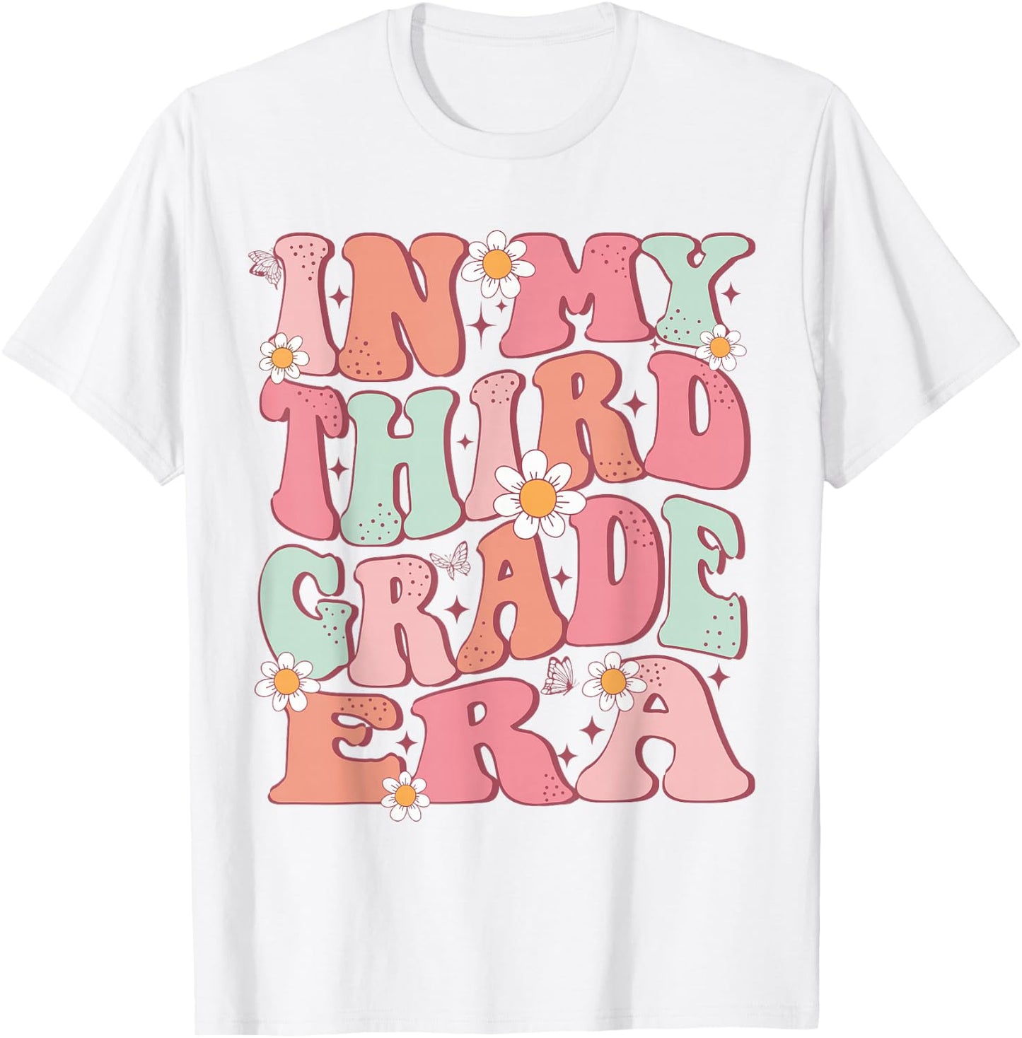 In My Third Grade Era Girl Cute Back To School 3rd Grade Era T-Shirt - T-Shirt | White