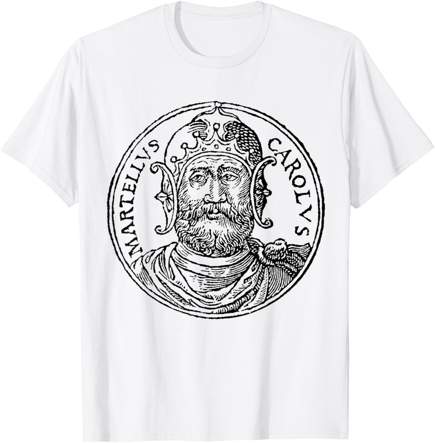 Charles Martel Franks French France Europe T-Shirt - T-Shirt | White