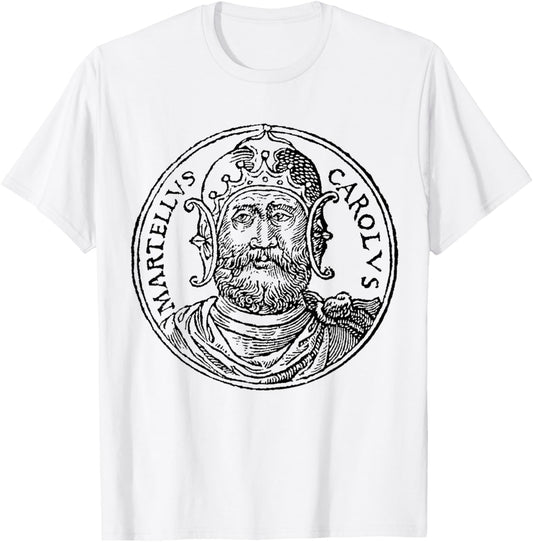 Charles Martel Franks French France Europe T-Shirt - T-Shirt | White
