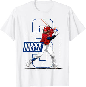 Bryce Harper | Philadelphia MLB Players | MLBHARP3004 T-Shirt - T-Shirt | White