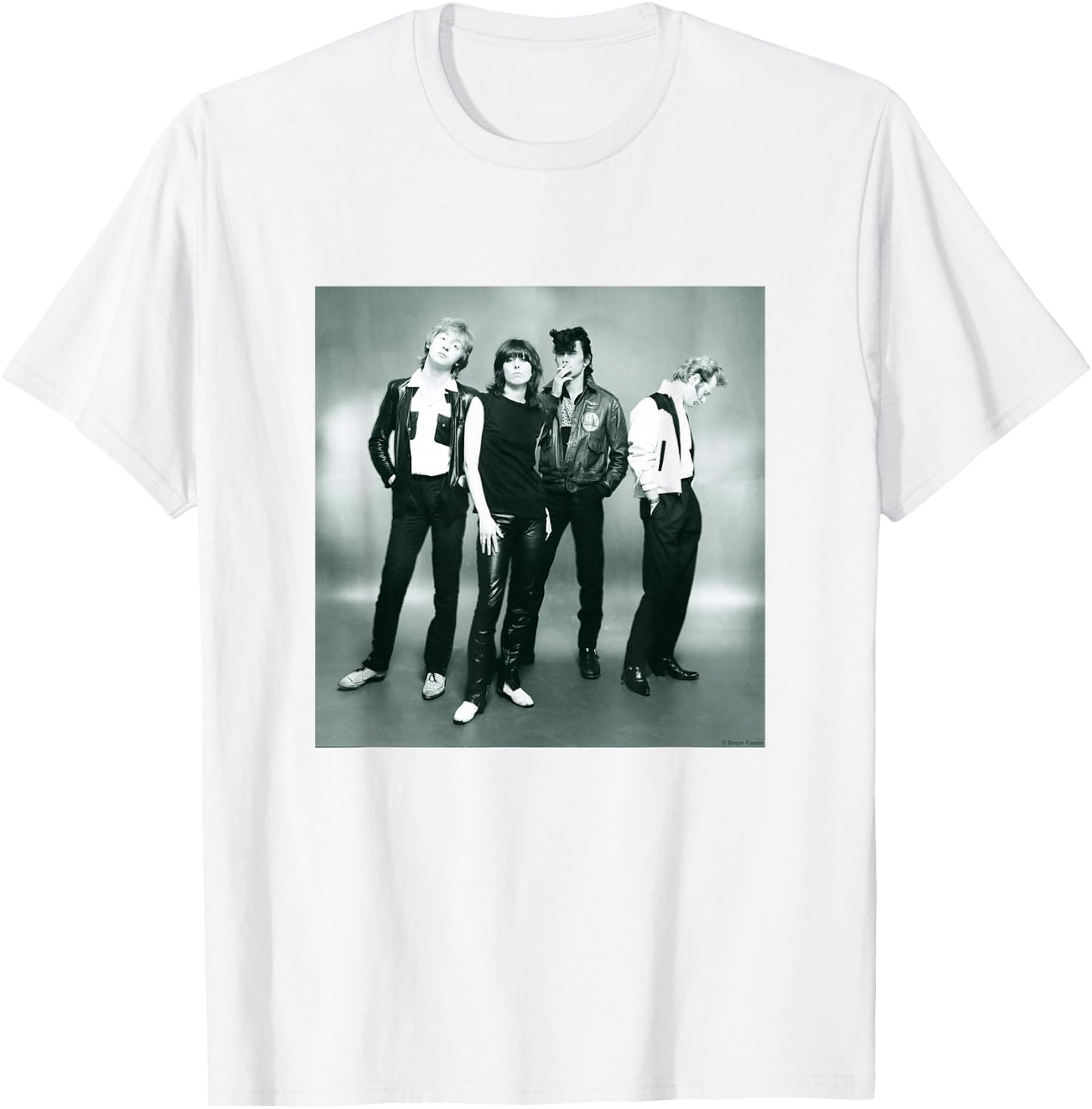 The Pretenders Band Studio Shoot By Simon Fowler T-Shirt - T-Shirt | White