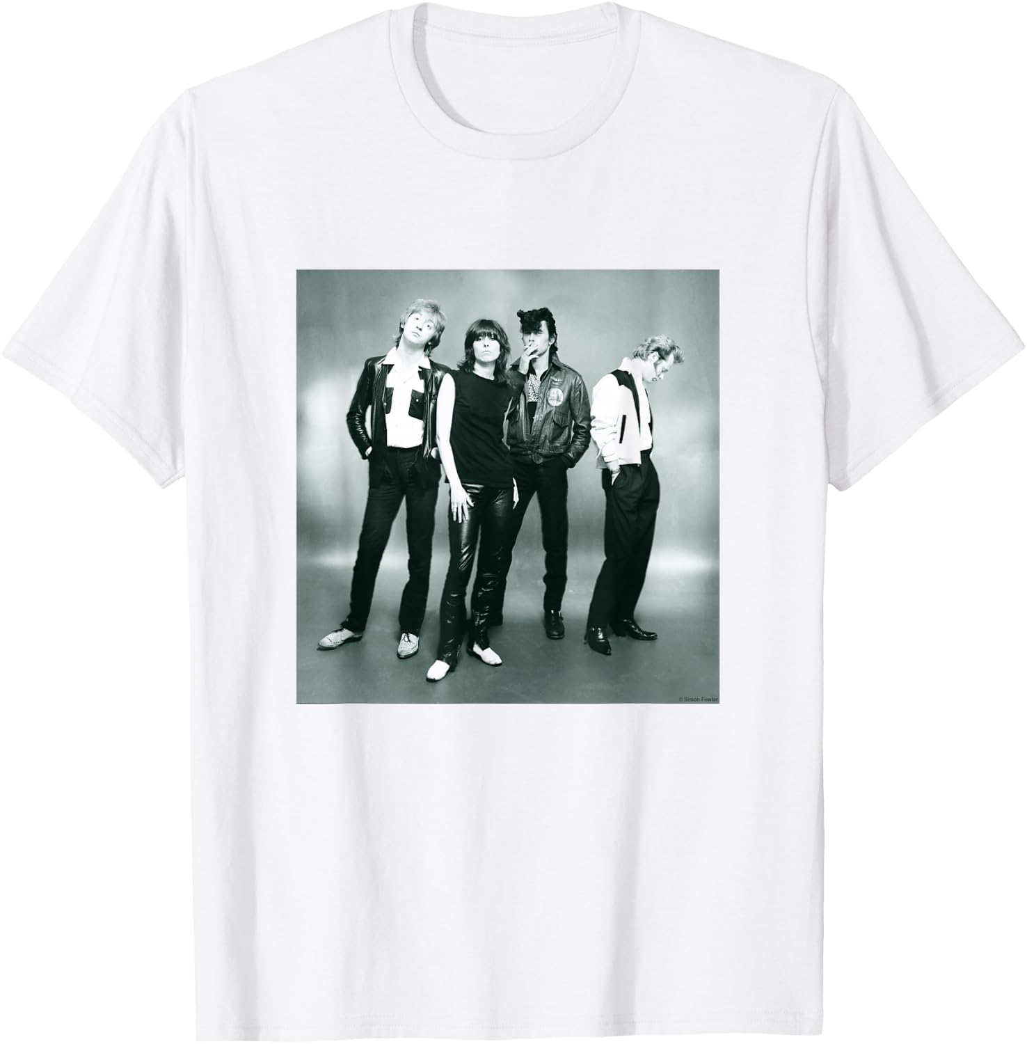 The Pretenders Band Studio Shoot By Simon Fowler T-Shirt - T-Shirt | White