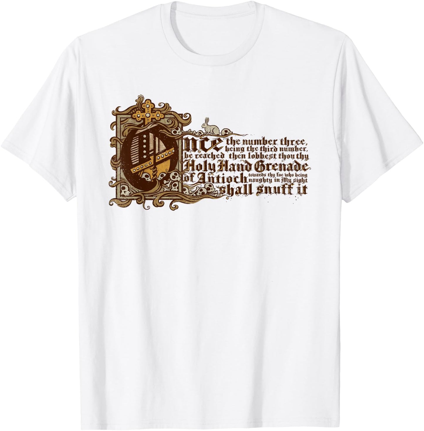 Holy Hand Grenade T-Shirt - T-Shirt | White