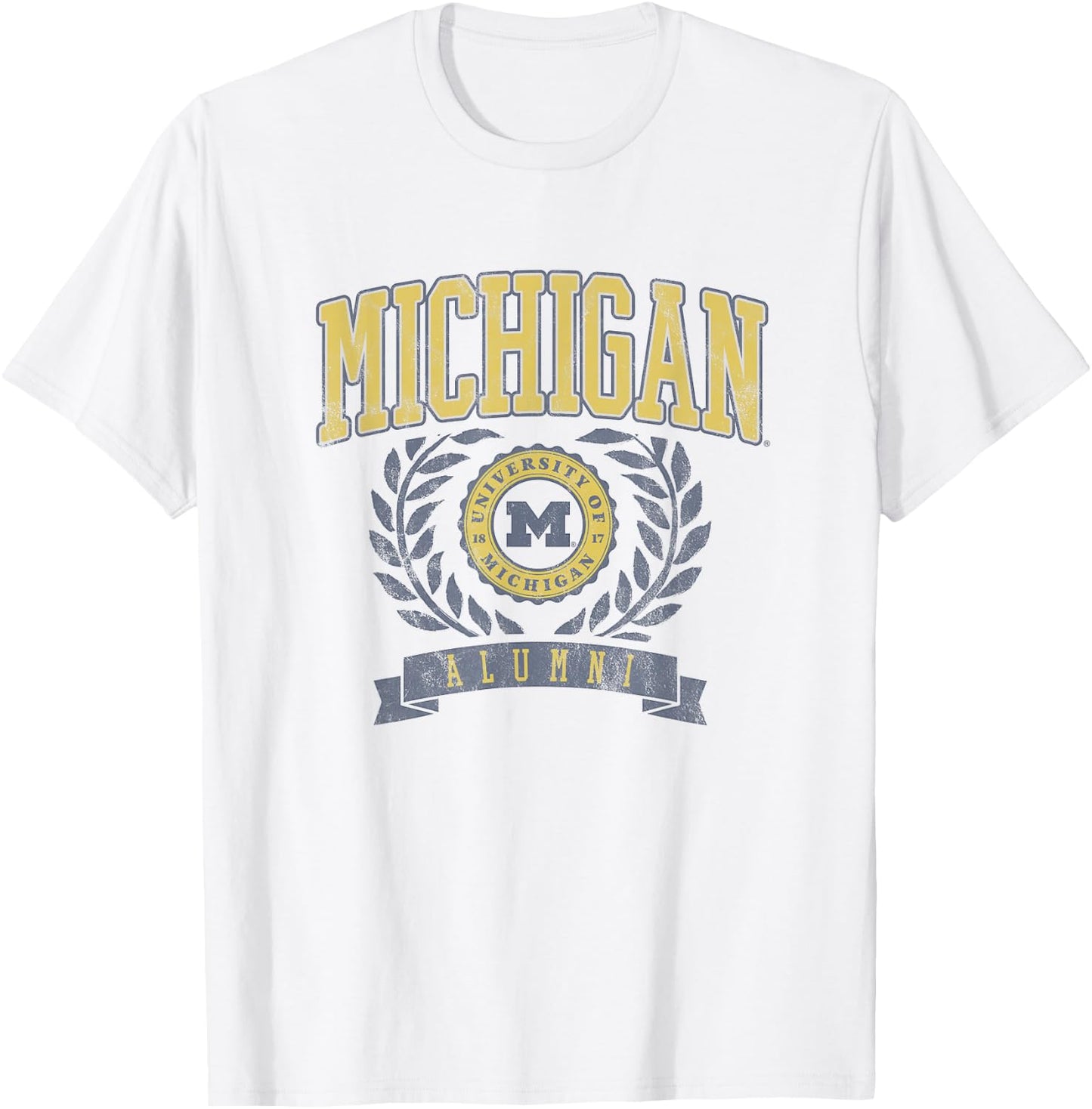 University of Michigan Wolverines U of M Alumni Seal T-Shirt - T-Shirt | White