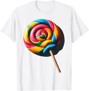 Lollipop Design Men Kids Lollipop Candy Lover T-Shirt - T-Shirt | White