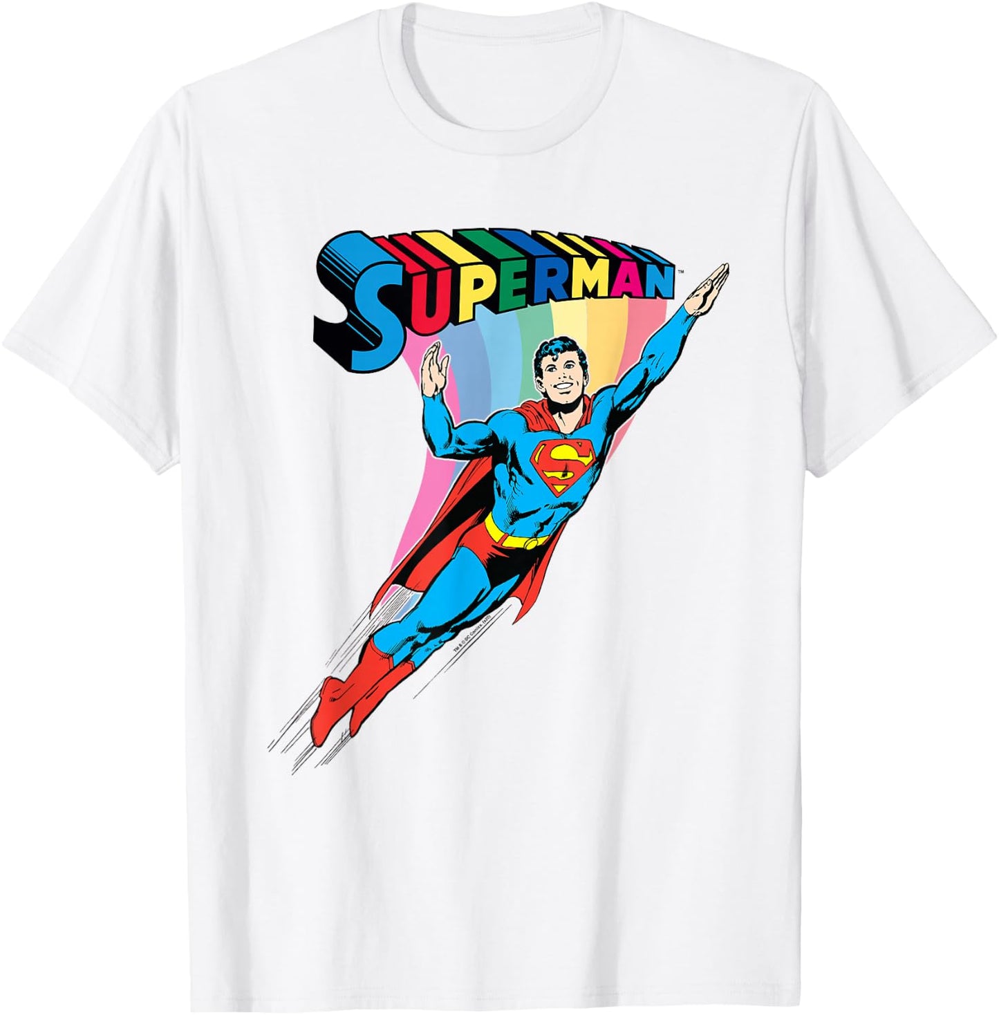 Superman Pride Rainbow T-Shirt - T-Shirt | White