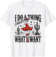 I Do A Thing Called What I Want Retro Western Cowgirl Cowboy T-Shirt - T-Shirt | White