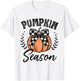 Pumpkin Season Coquette Bow Fall Halloween Costume Spooky T-Shirt - T-Shirt | White