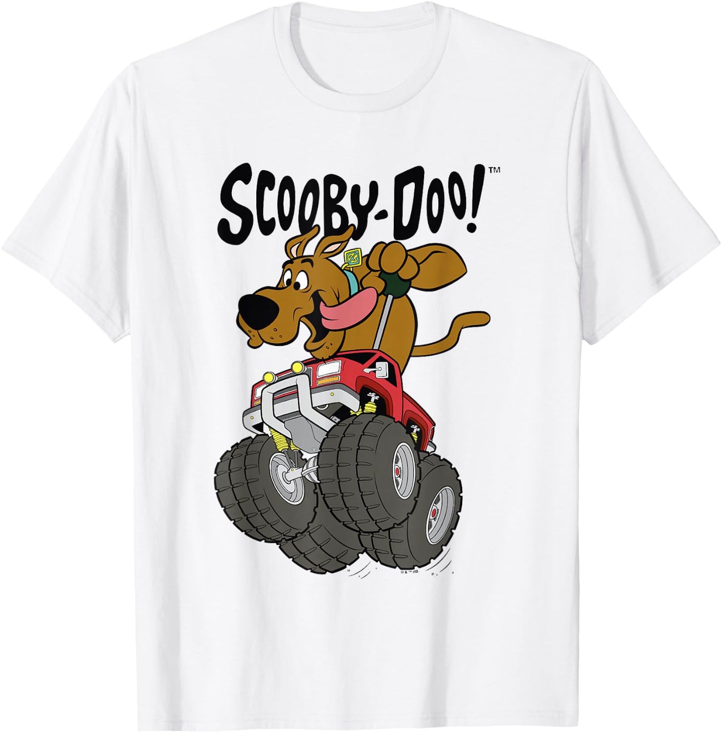 Scooby-Doo Vintage Scooby Monster Truck Joy Ride Poster T-Shirt - T-Shirt | White