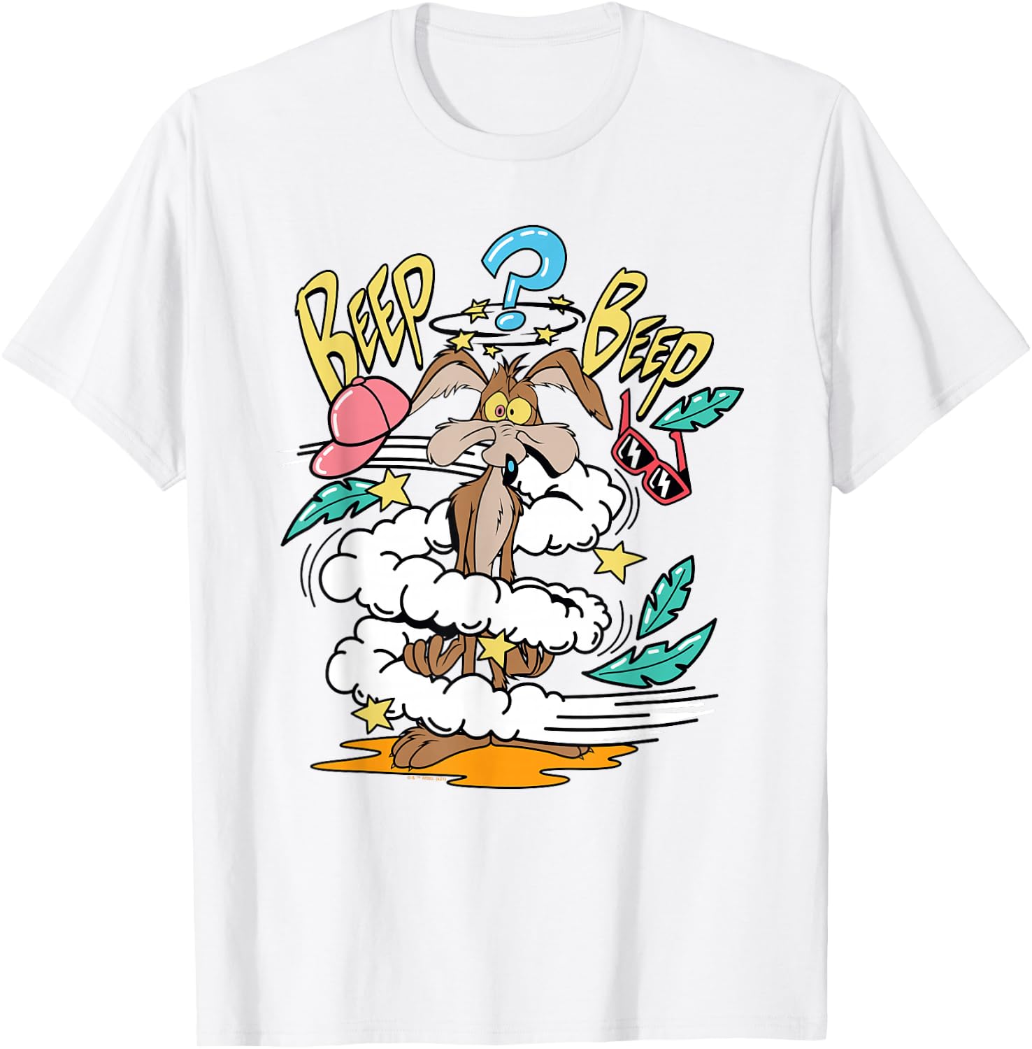 Looney Tunes Wile E. Coyote Beep Beep T-Shirt - T-Shirt | White