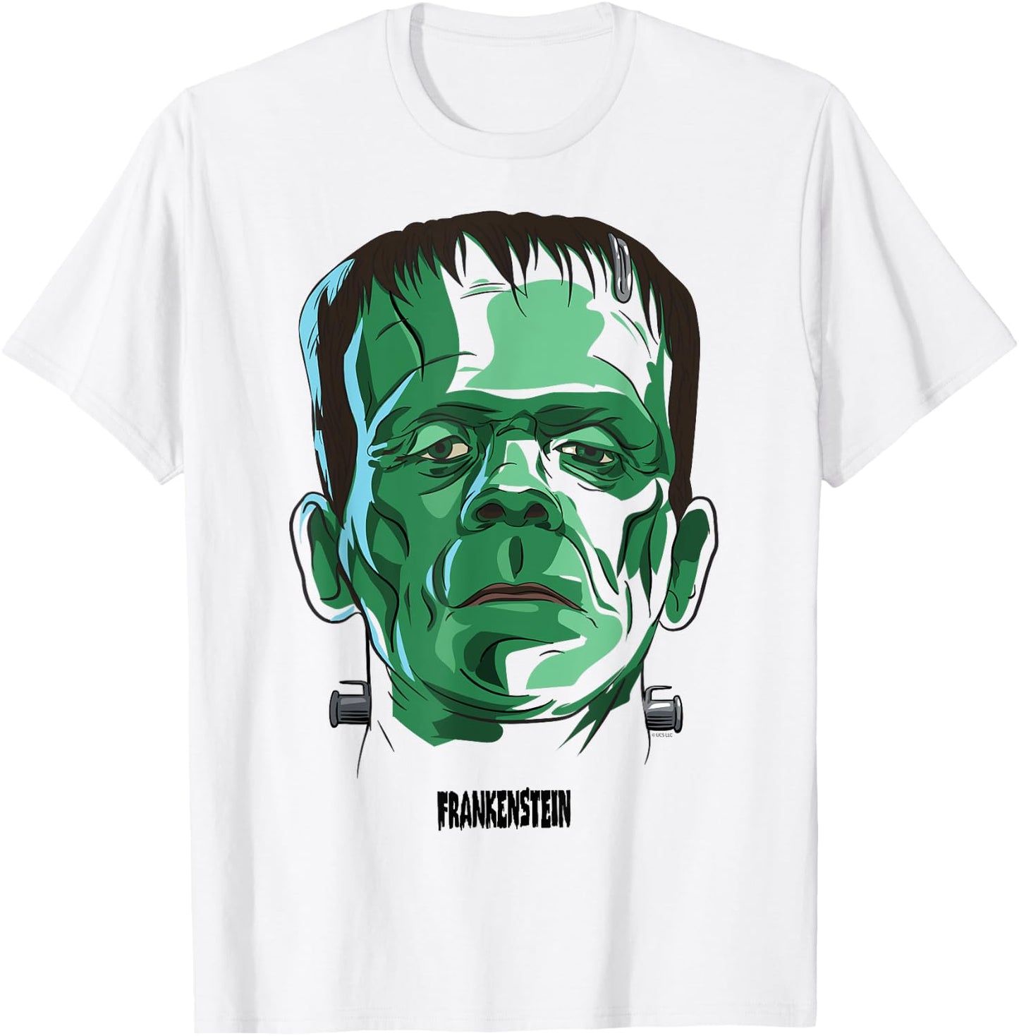 Universal Monsters Frankenstein Big Face T-Shirt - T-Shirt | White