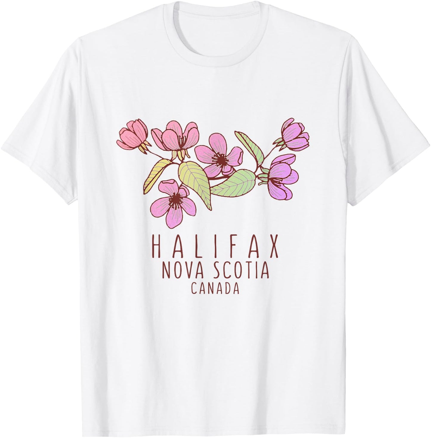 Halifax Nova Scotia Canada Wildflowers T-Shirt - T-Shirt | White
