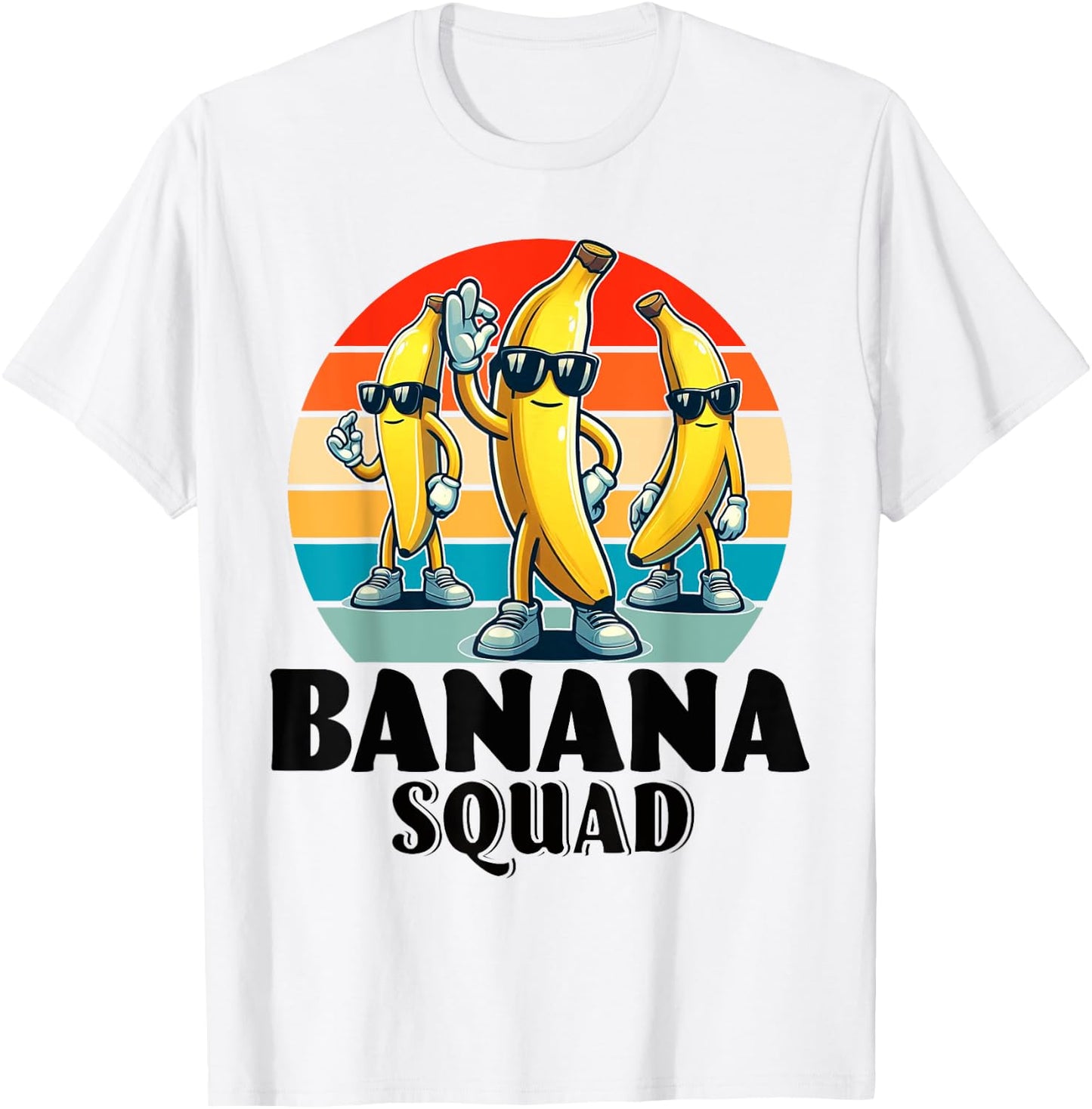 Bananas Shirt Men Women Cute Banana Gifts Funny Banana Squad T-Shirt - T-Shirt | White