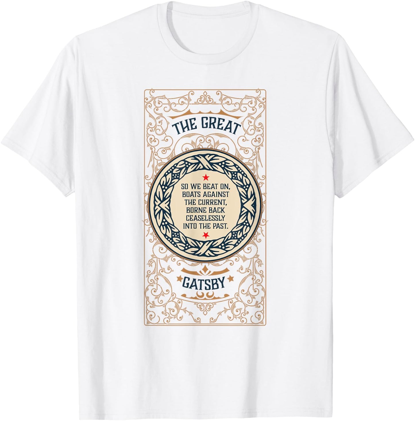 Great Gatsby Bookish Gift Literature Teacher and Readers Men Women T-Shirt - T-Shirt | White