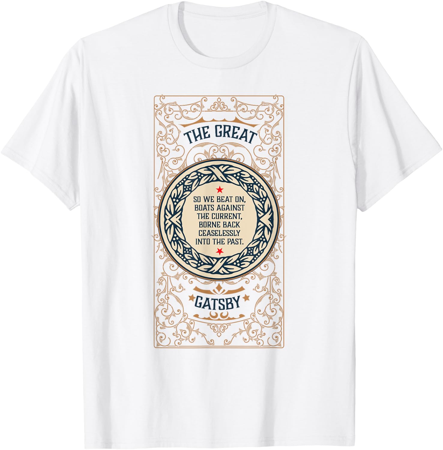Great Gatsby Bookish Gift Literature Teacher and Readers Men Women T-Shirt - T-Shirt | White