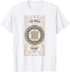 Great Gatsby Bookish Gift Literature Teacher and Readers Men Women T-Shirt - T-Shirt | White