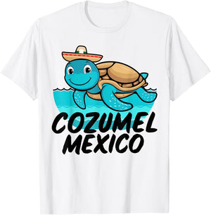 Cozumel Mexico Sea Turtle Colorful Boys Girls Toddler T-Shirt - T-Shirt | White