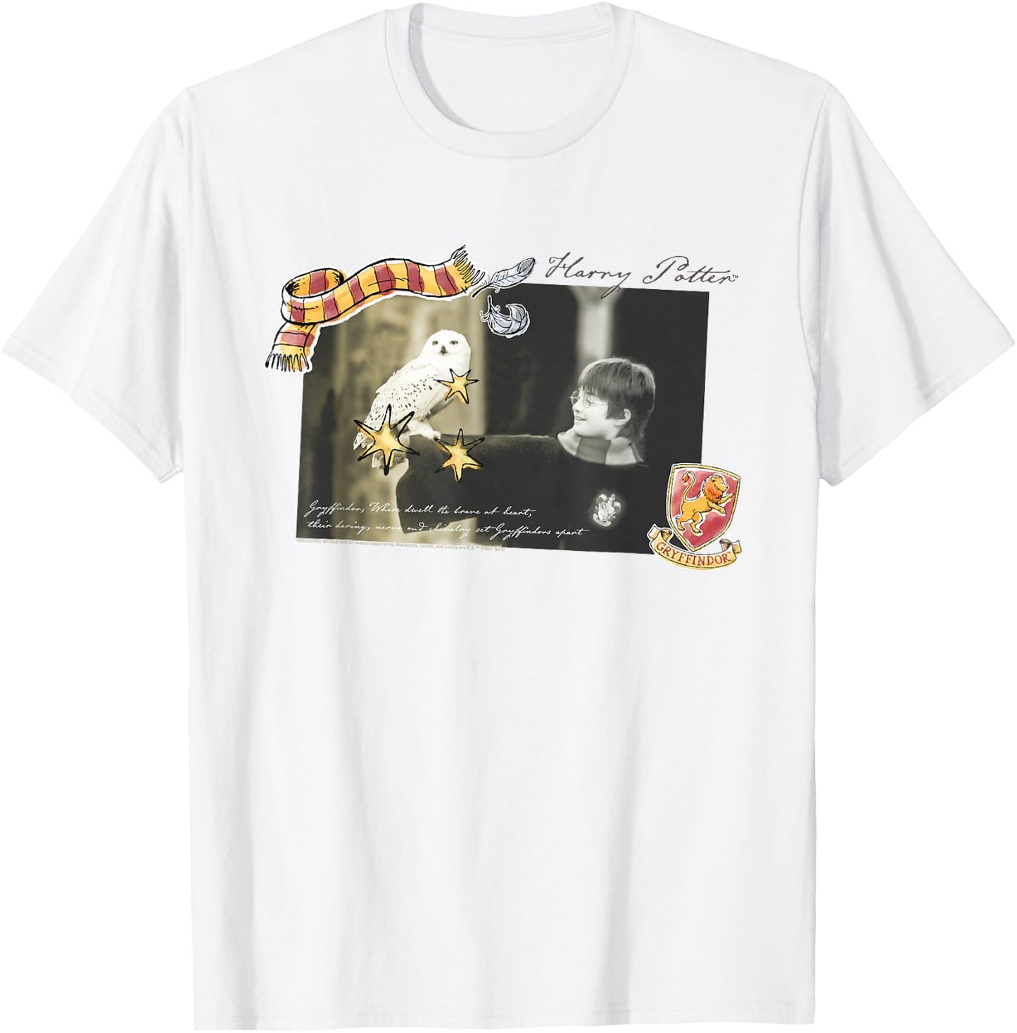 Harry Potter with Hedwig Movie Still T-Shirt - T-Shirt | White