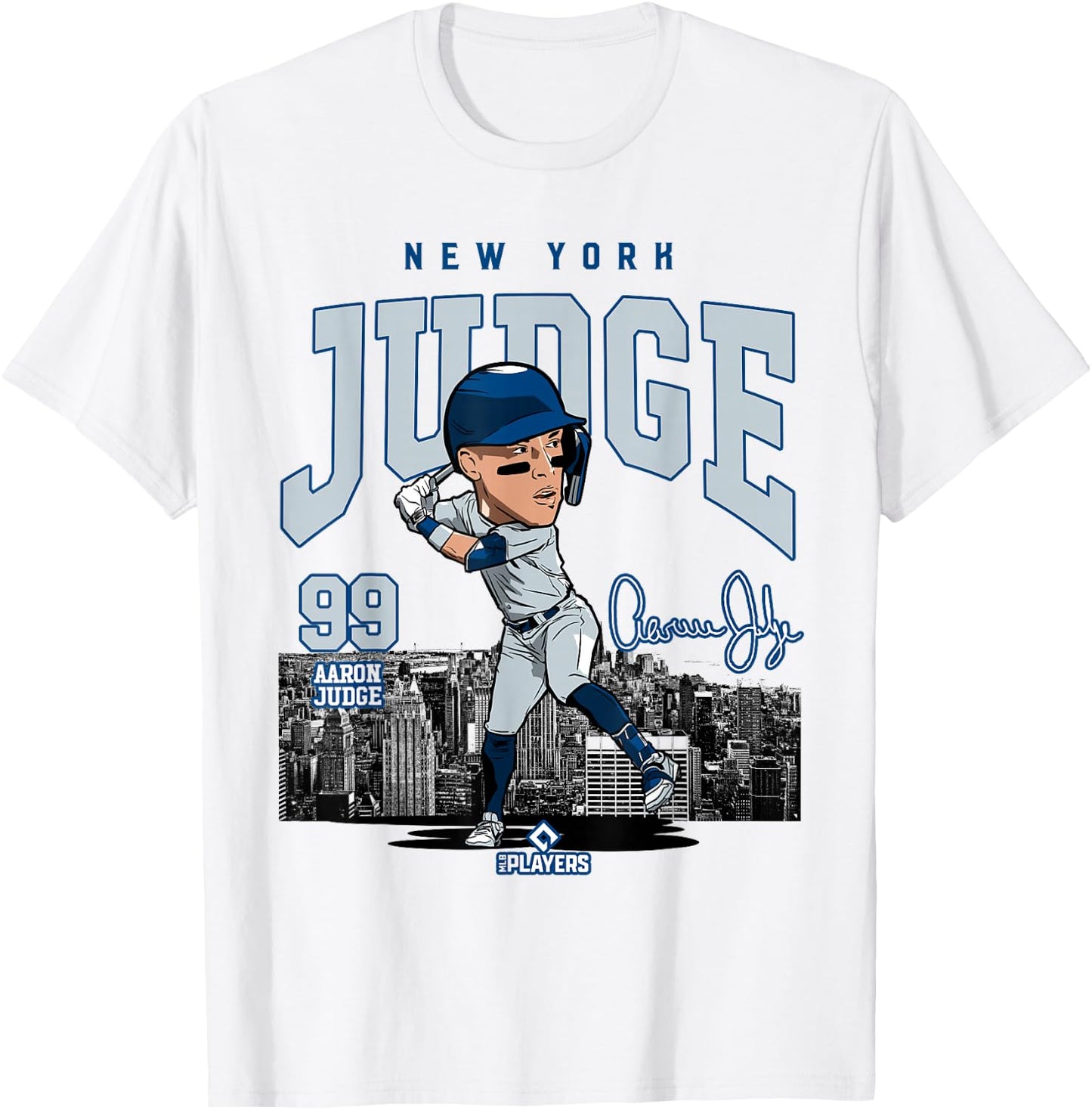 Aaron Judge | New York Baseball MLB Players | MLBJUD3005W T-Shirt - T-Shirt | White