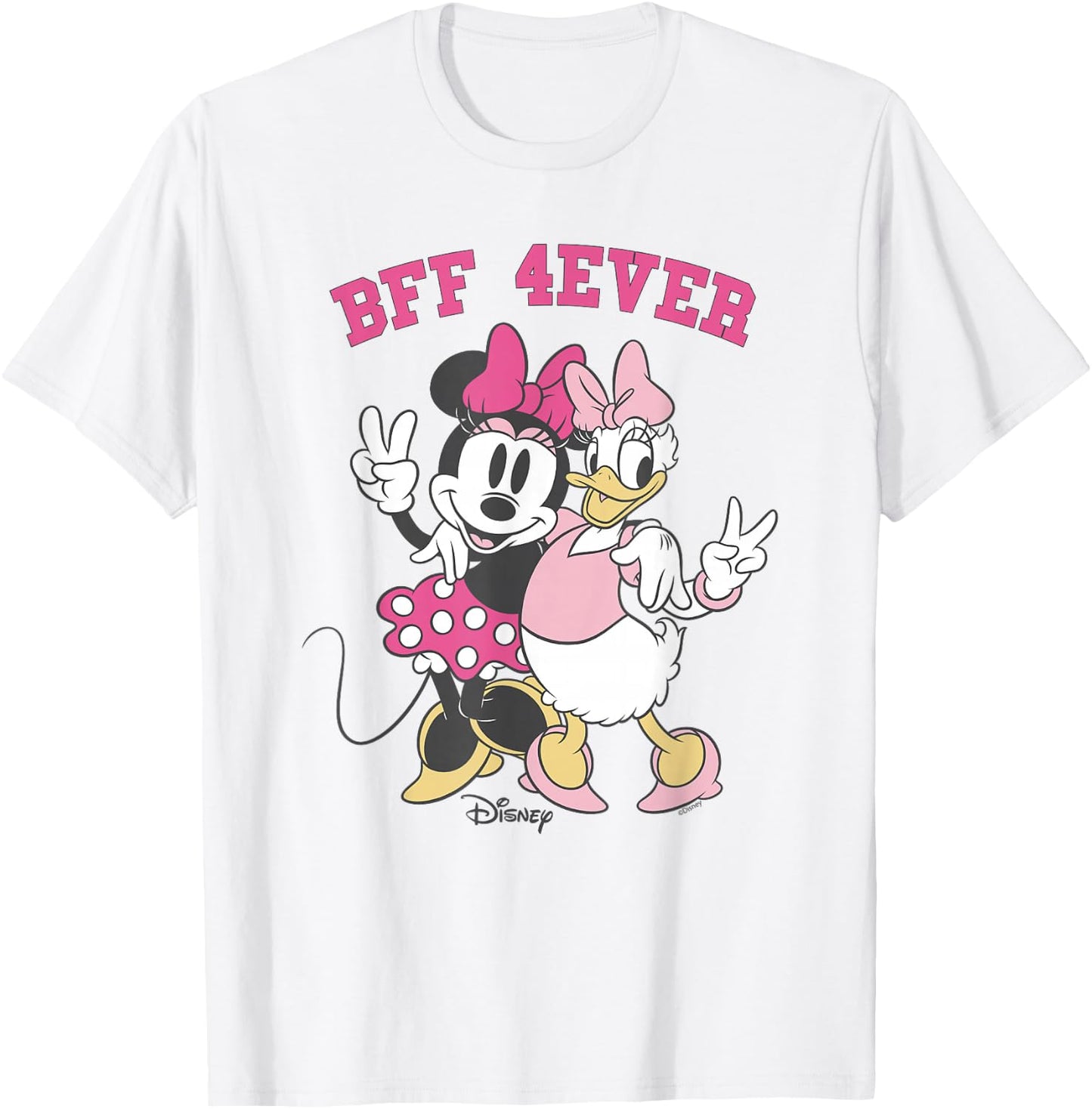 Disney Minnie Mouse Daisy Duck BFF 4Ever Best Friends T-Shirt - T-Shirt | White