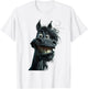 Peach-bruh Dark - Black Funny Horse Art Cute Crazy Horse T-Shirt - T-Shirt | White