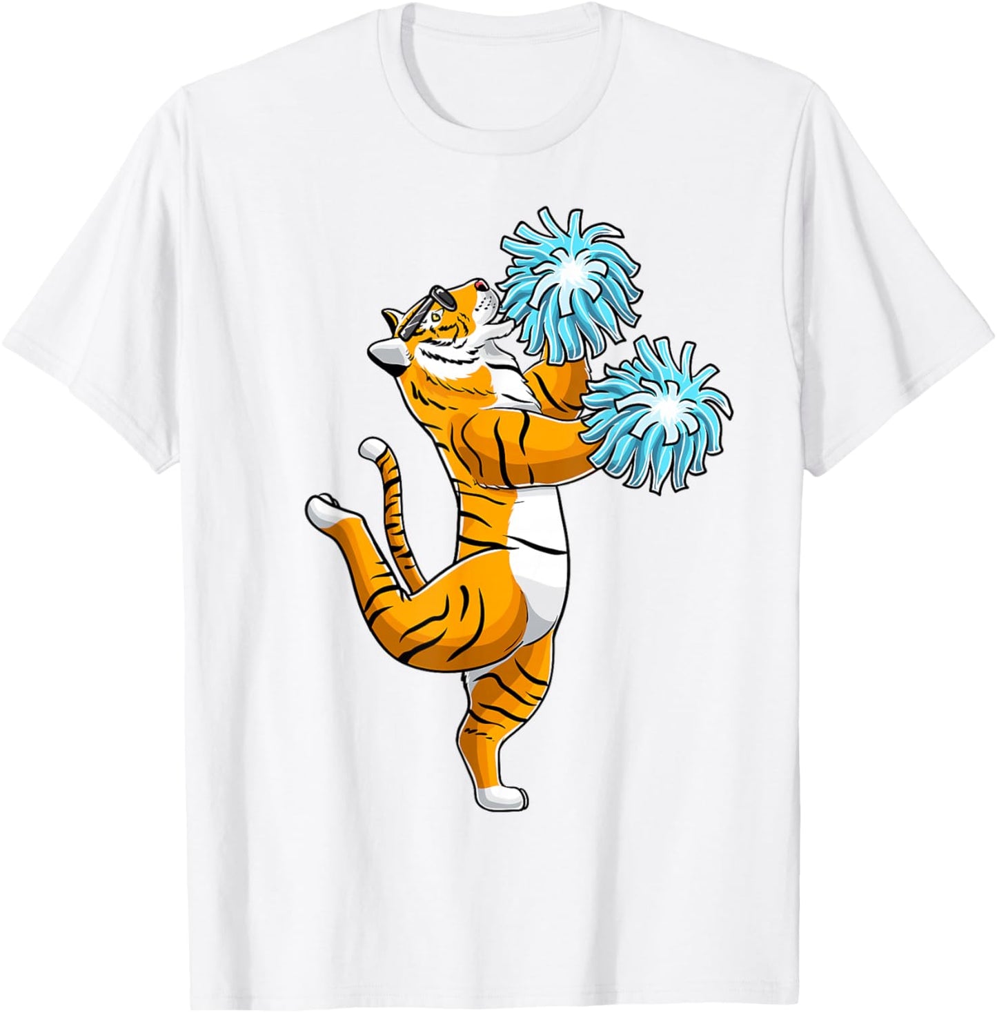 Cheerleading Tiger Cheerleader Cheer Flyer T-Shirt - T-Shirt | White